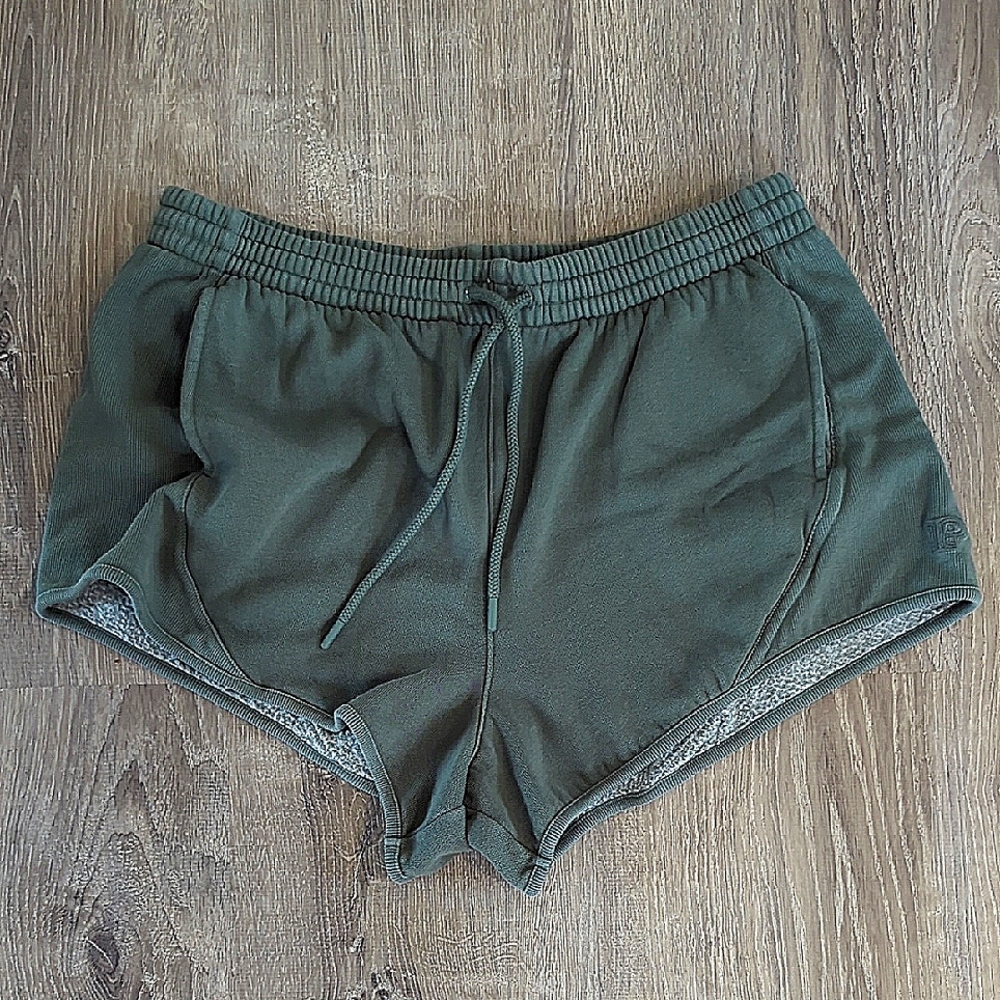 PINK Victoria's Secret Dark Green Athletic Shorts